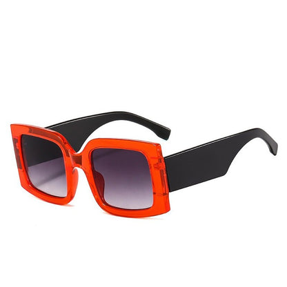 Dames Zonnebril Groot Statement Model Met Kleurrijk Frame