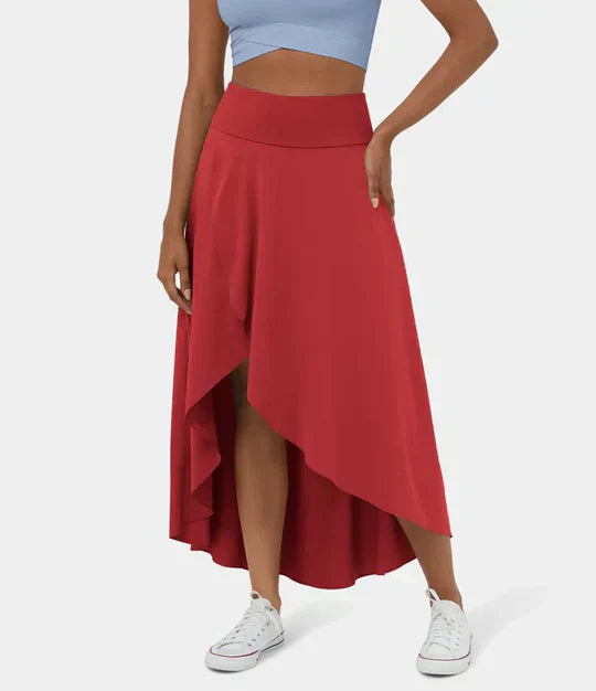 Lange Jurk Rok voor Vrouw Gemakkelijk Zitten - Mode Vibes