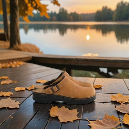 Clogs Unisex Suède Verstelbare Sluiting Comfortabel