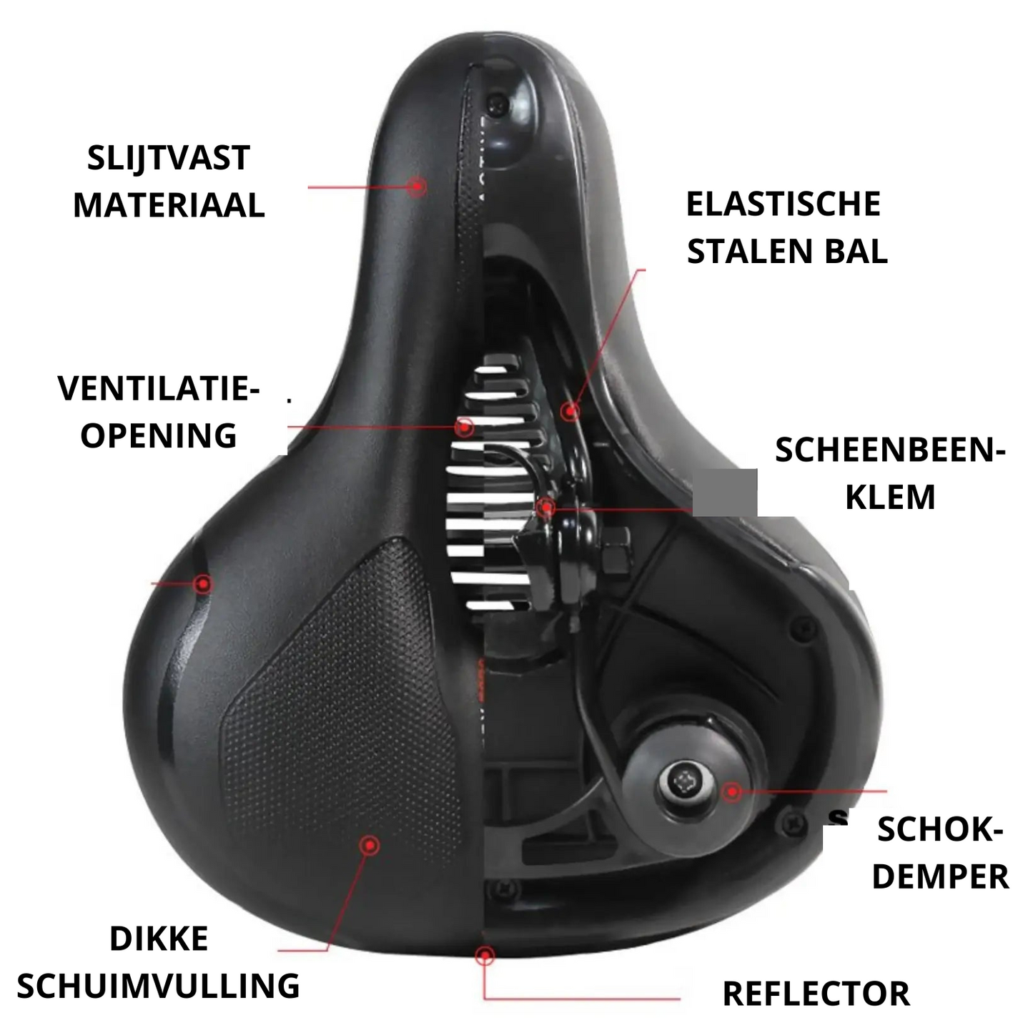 Fietszadel Ultracomfortabel CloudRide Pro Zacht