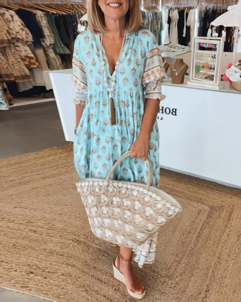 Emilia | Abito casual con stampa