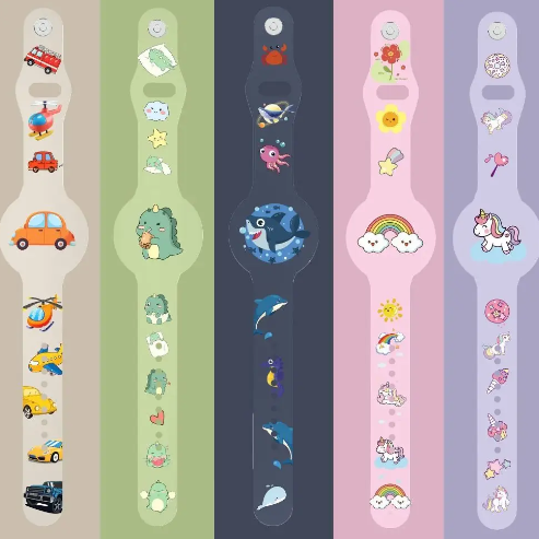 Kinderen Armband met Airtag Hoesje Dino Track