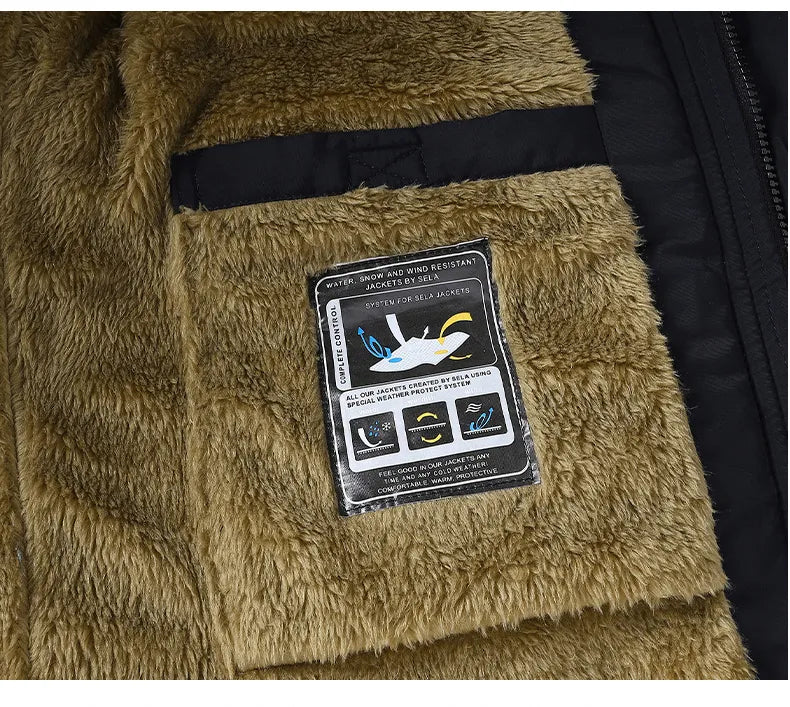 Herense Winterparka met Capuchon Warm en Waterdicht