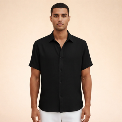 Lucas | Verfijnd casual polo Overhemd voor overdag