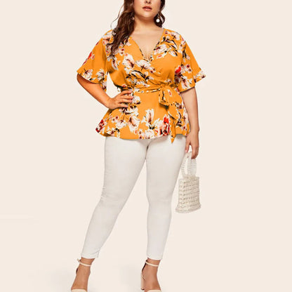Plus-Size Top Fenna Vrouwelijk Kleurrijk & Veelzijdig