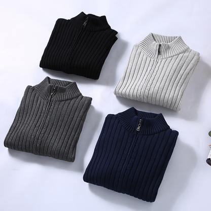 Premium Heren Gebreid Vest van Katoen – Comfort & Klasse