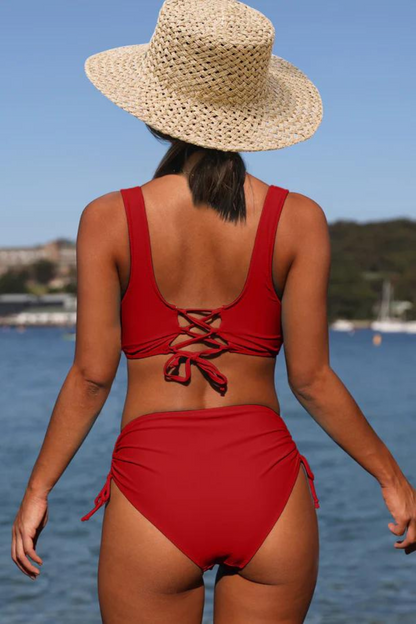 Sportieve Bikiniset Effen Stijl voor Vrouw