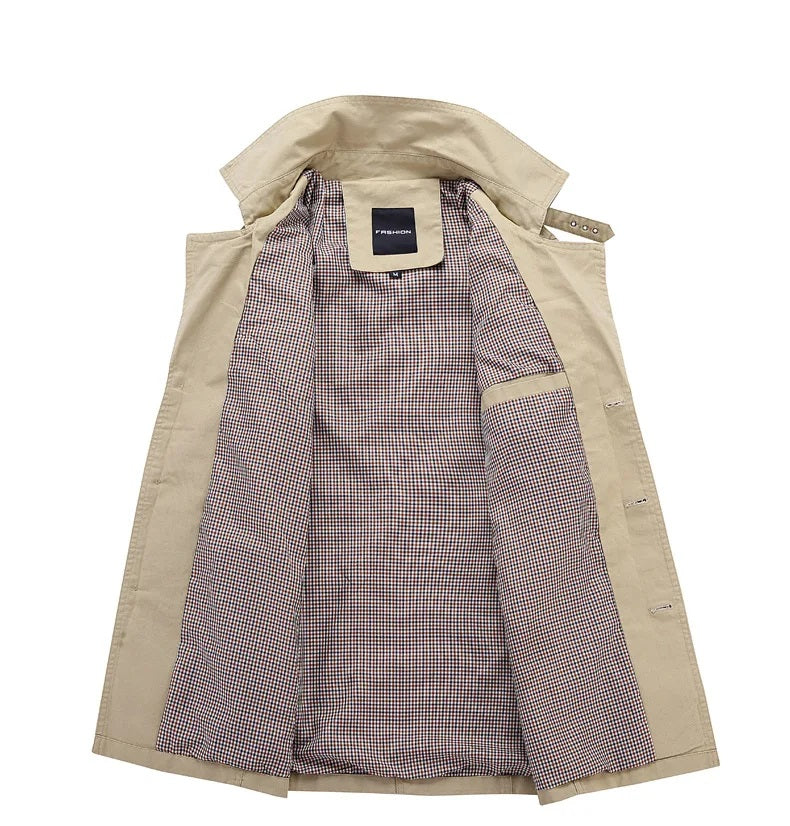Trenchcoat Warm Michiel Winterjas voor Mannen
