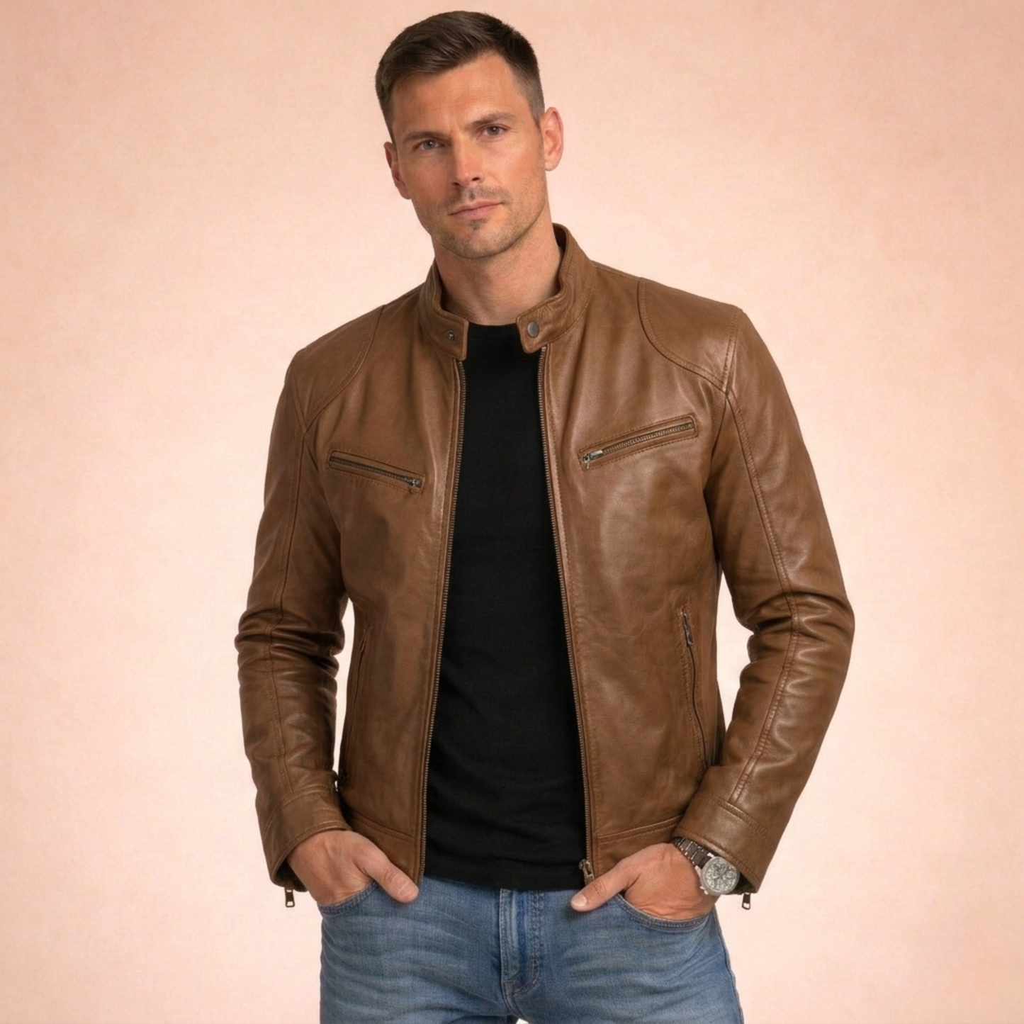 Adam | Tijdloos en elegant leren jack