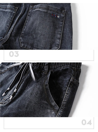 Warme Plus Size Jeans voor Vrouw met Meerdere Zakken