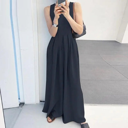 Plus Size Jumpsuit Modieus Comfortabel Zomerjurk voor Vrouwen