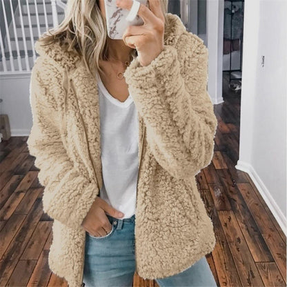 Dames Teddy Fleece Vest Zacht Elegante Stijl