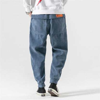 Heren Comfortabele Corduroy Broek met Relaxte Pasvorm