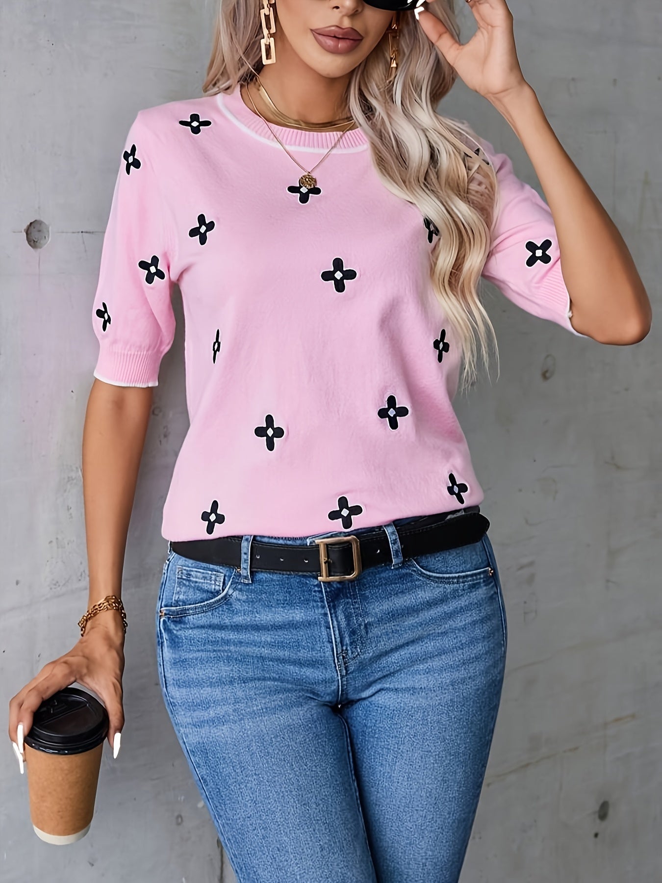 VELANORA - Pullover Met Ronde Hals