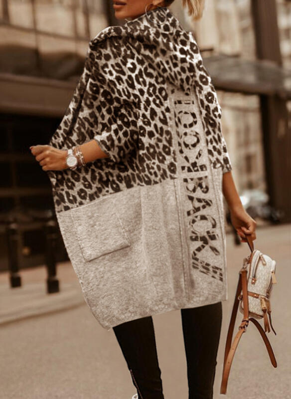 Dames Vest met Capuchon en Leuke Print