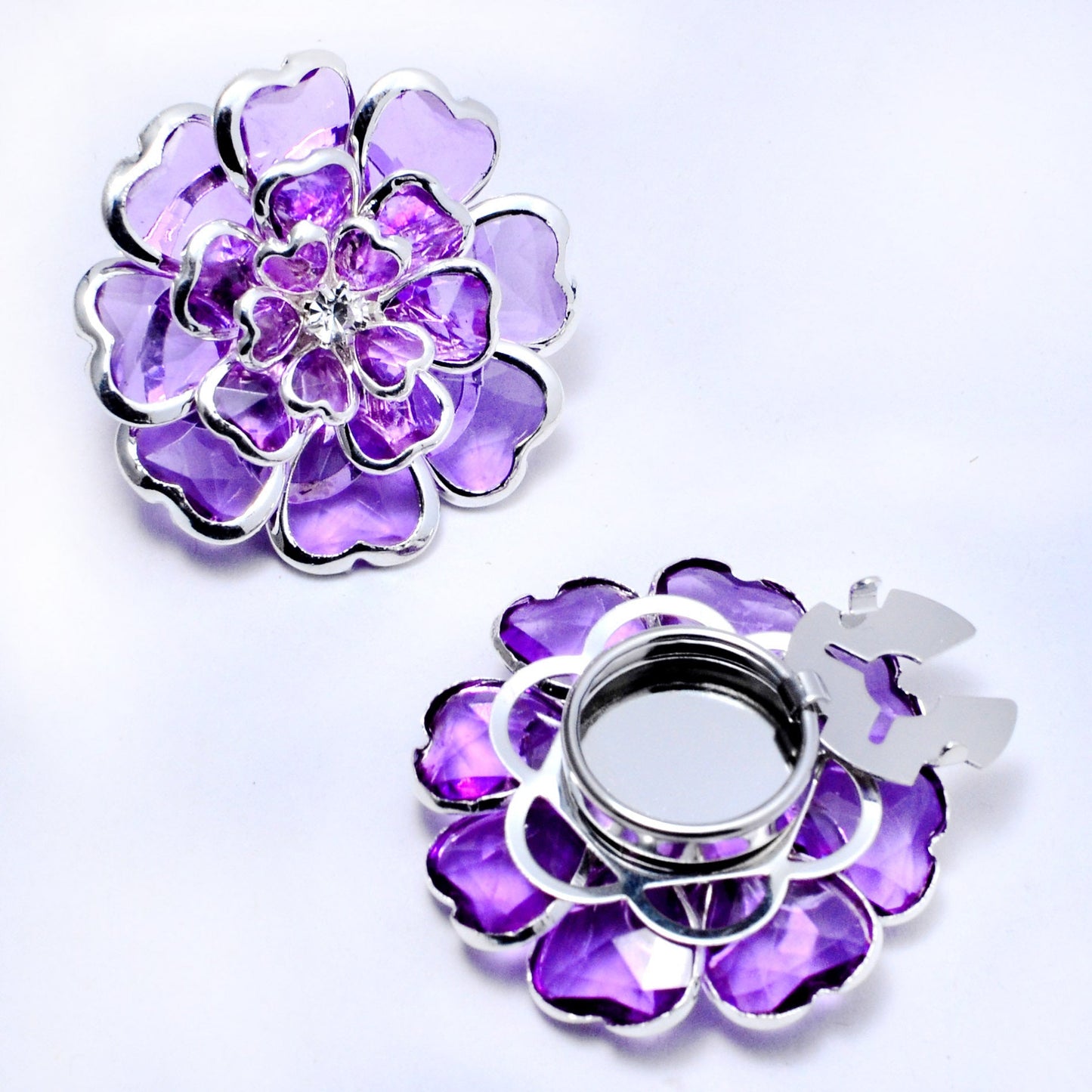 Dames Bloem Manchetknoop Elegant met Knop