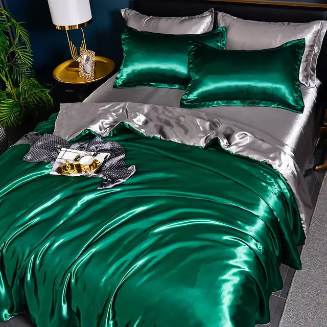 Luxe Satijnen Dekbedovertrek Zacht en Glad