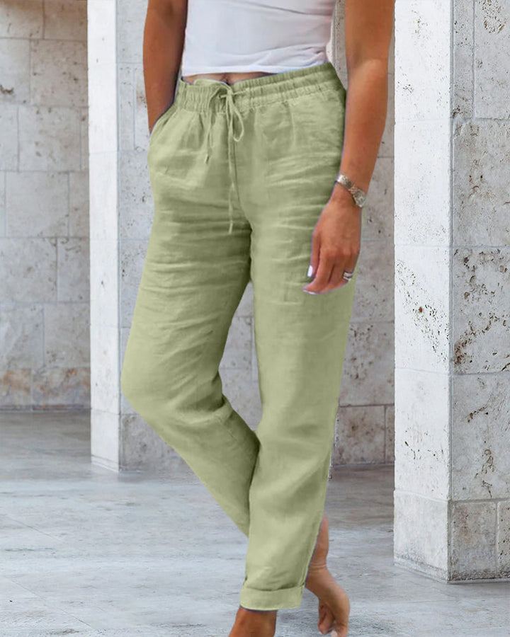Linnen Broek Dames Casual Stijlvol Mode