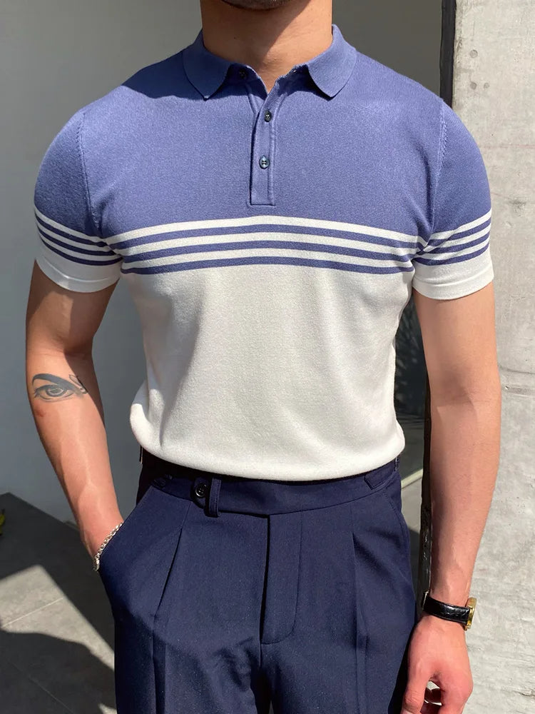 Herens Poloshirt Casual Trendy Kwaliteit