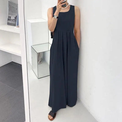 Plus Size Jumpsuit Modieus Comfortabel Zomerjurk voor Vrouwen