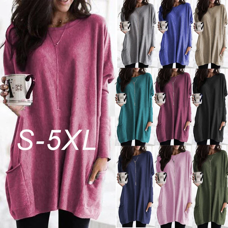 Dames Tuniek Lange Mouwen Casual Stijl Celina