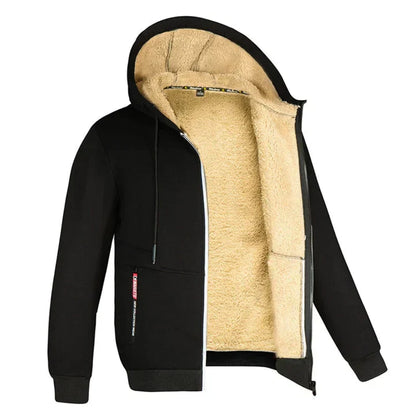 Heren Hoodie met Rits – Fleece Binnenvoering