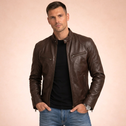 Adam | Tijdloos en elegant leren jack