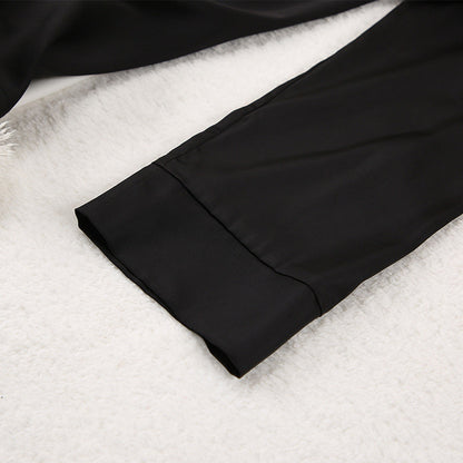Dames Satijnen Pyjama Set Luxe Slaapwear