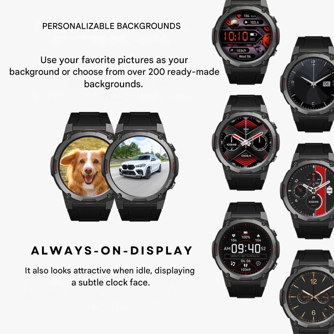 Outdoor Smartwatch TitanCore 7X Waterdicht en GPS