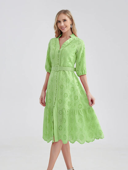 Zomerjurk Vrouw Evi Stijlvol Casual Jurkje
