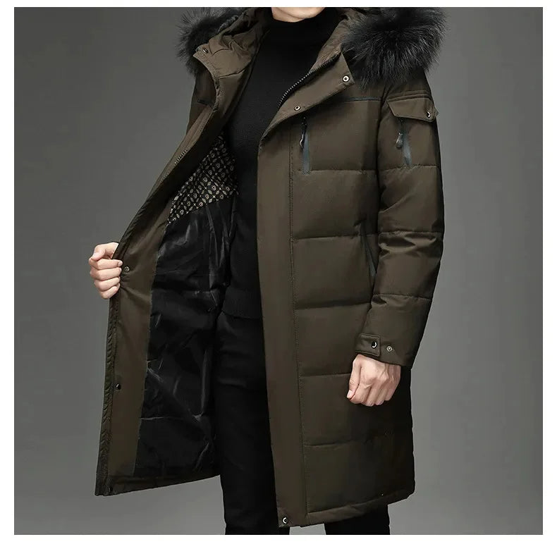 Waterdichte Winterparka met Capuchon Warm en Waterbestendig