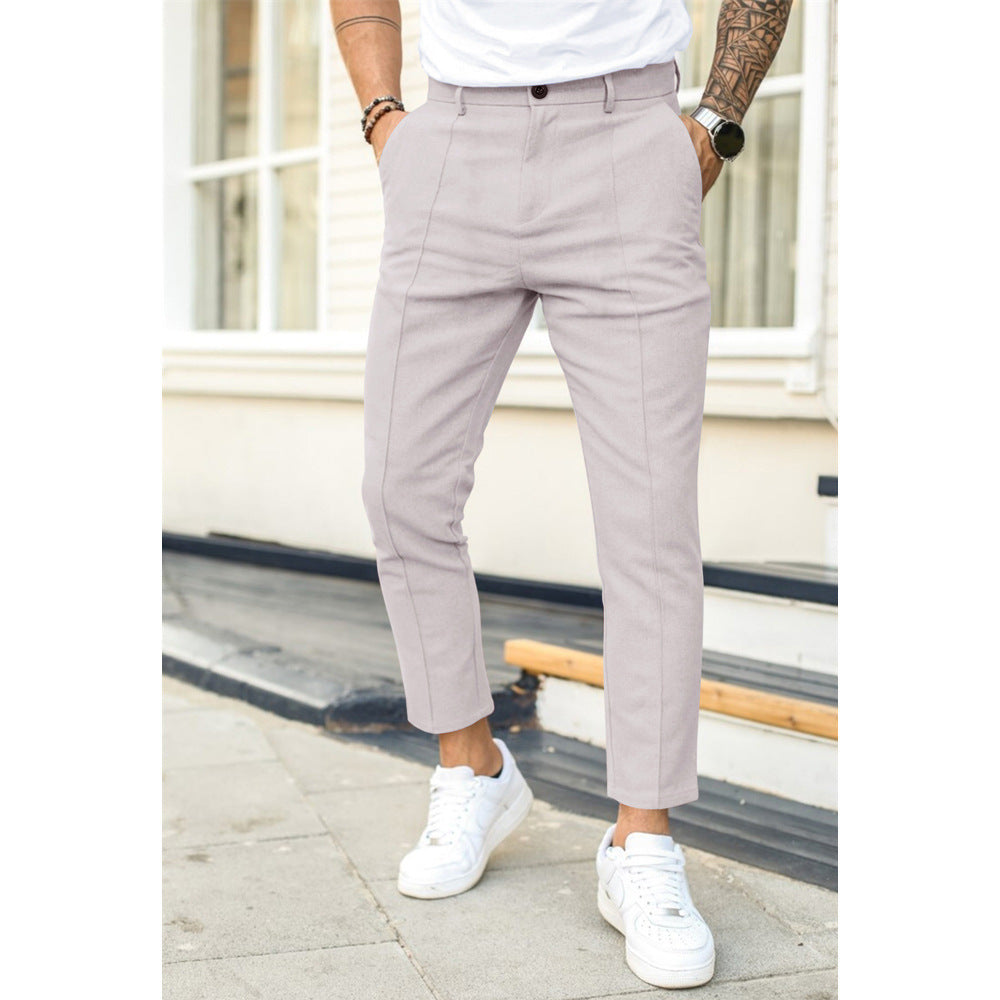 Casual en Elegante Heren Broek voor Vrije Tijd