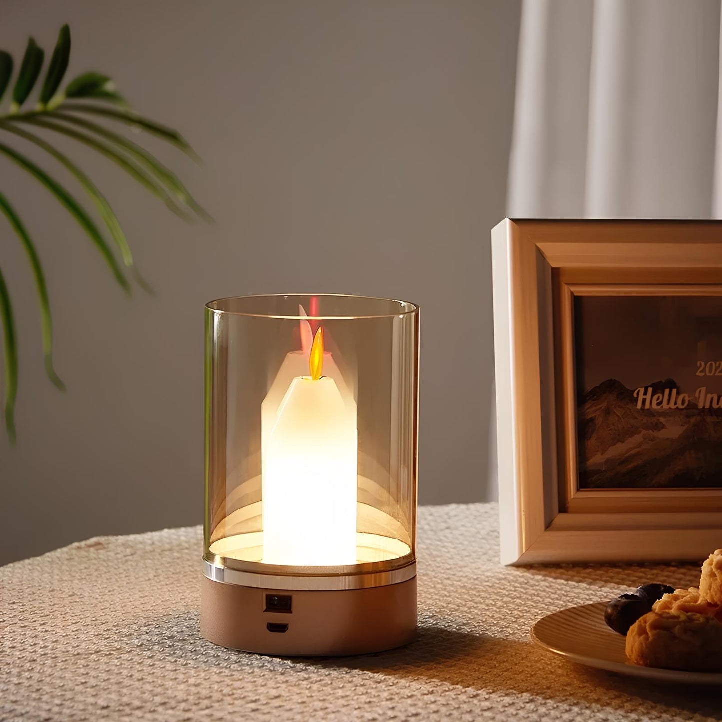 Draadloze LED Kaarslamp Dimbaar Warm Wit Licht