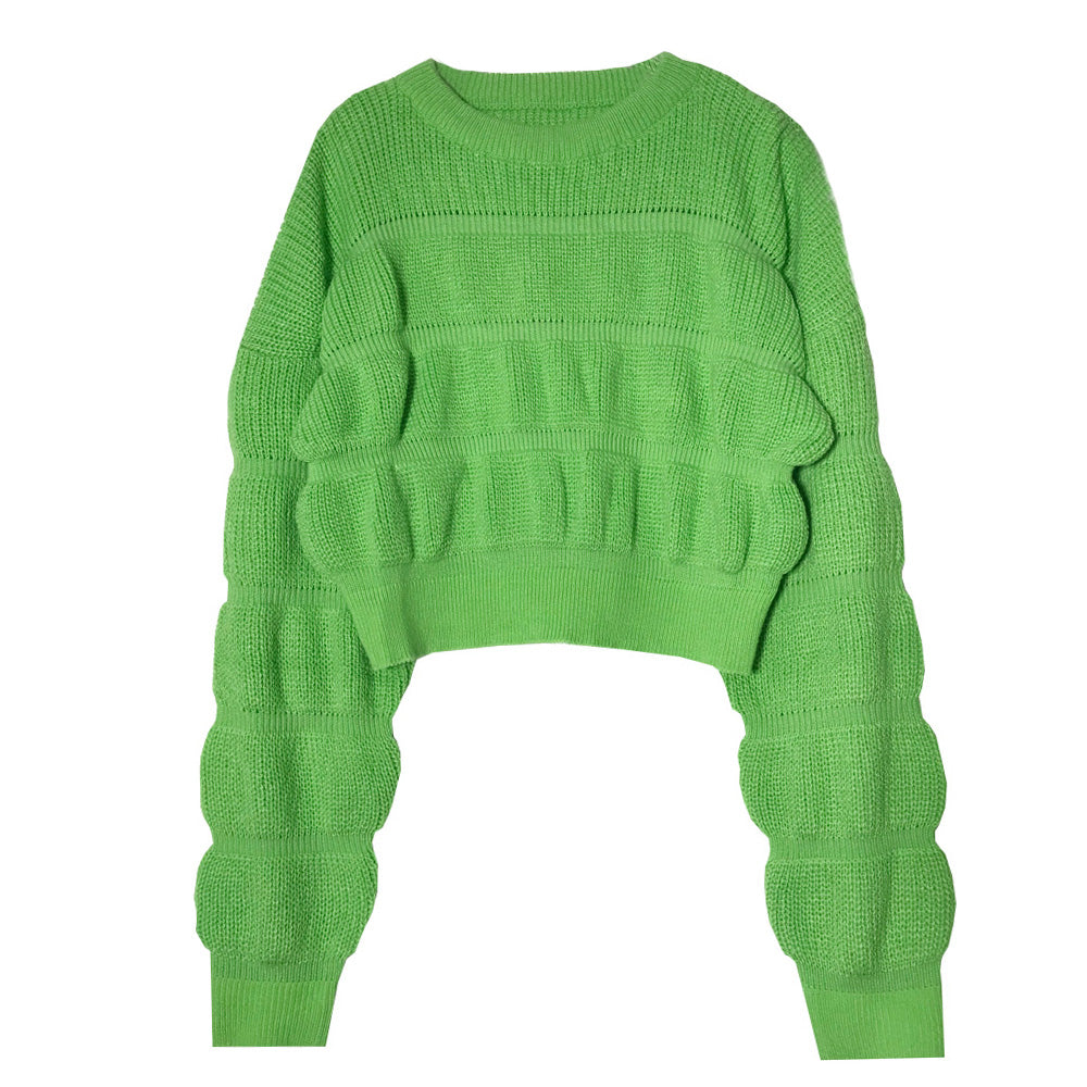 Dames Trui Kort Stijlvol met Structuur Trendy Look