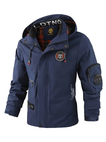 Waterdichte Heren Outdoorjas met Capuchon Licht en Ademend