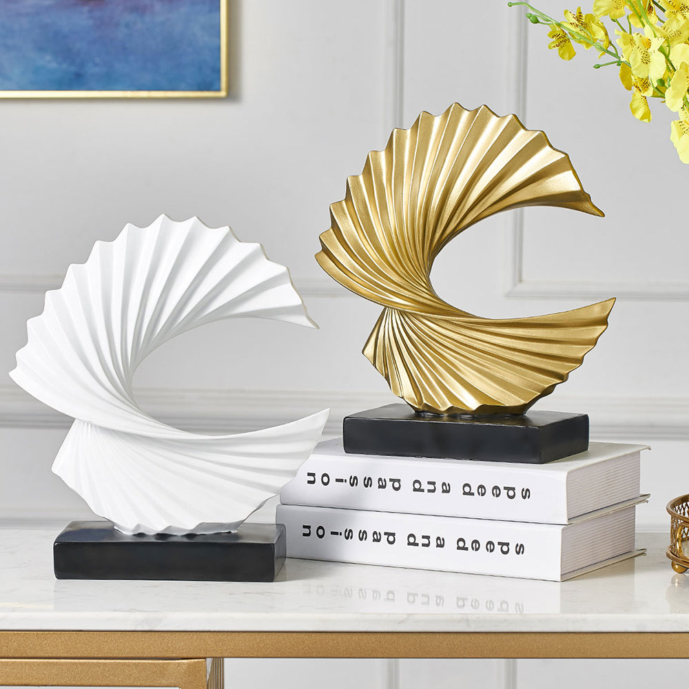 Maansikkel Sculptuur Modern Zilverkleurig Design - Mode Vibes