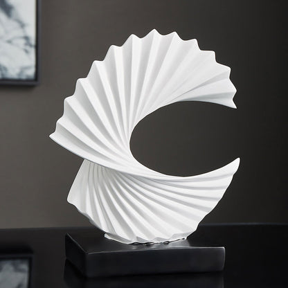 Maansikkel Sculptuur Modern Zilverkleurig Design
