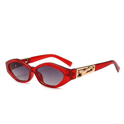 Dames Zonnebril Cat Eye Hoekig met Statement Pootjes