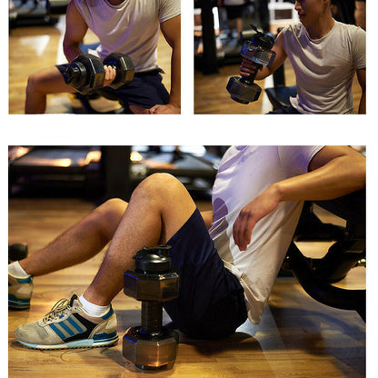 Waterfles Dumbbell voor Fitness en Hydratatie