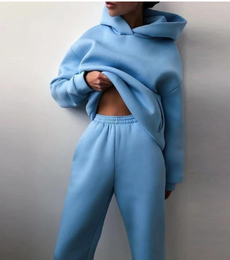 Dames Jogging Set met Capuchon Soft en Comfortabel