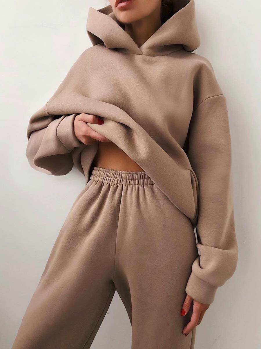Dames Jogging Set met Capuchon Soft en Comfortabel - Mode Vibes