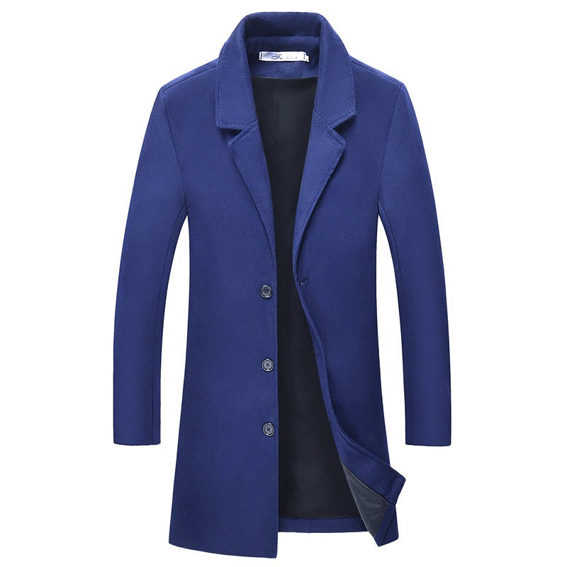 Heren Wollen Jas Warm voor Herfst en Winter