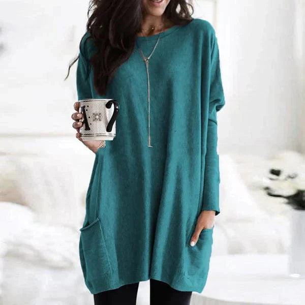Casual Losse Damestrui met Lange Mouwen – Comfortabel & Modern