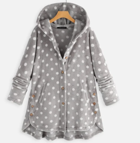 Zachte Fleece Badjas met Capuchon voor Dames