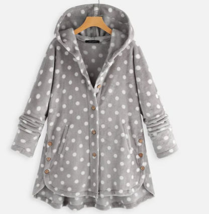 Zachte Fleece Badjas met Capuchon voor Dames