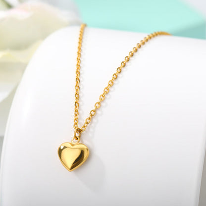 Dames Ketting van Roestvrij Staal met Hartjes Model