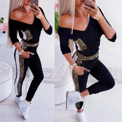 Dames Jumpsuit Trendy Luipaardprint V-hals