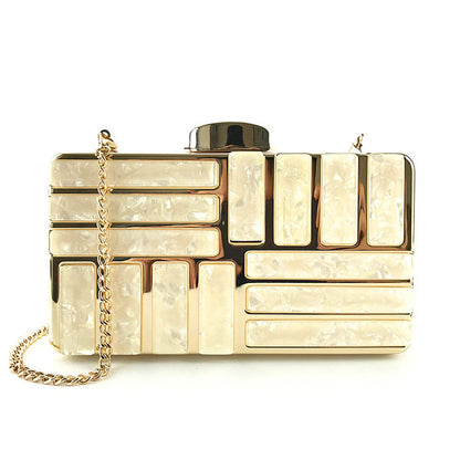 Dames Clutch Goudkleurig Luxe Design - Mode Vibes