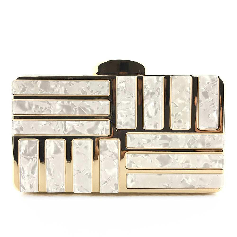 Dames Clutch Goudkleurig Luxe Design