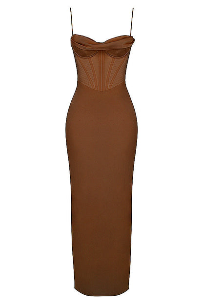 Maxi Jurk Korset Stijl Isabella Frauen